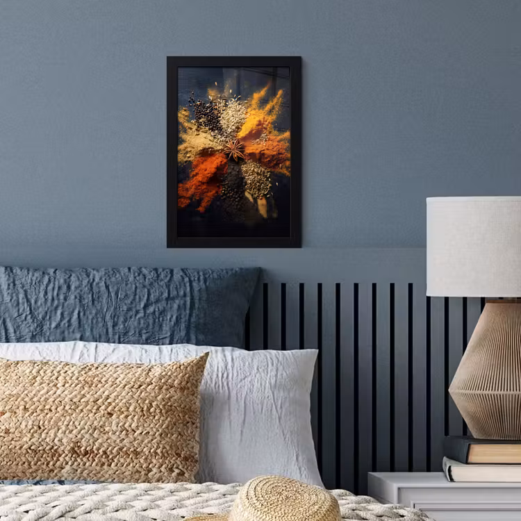 Poster met lijst - Specerijen - Explosie - Oranje — 3