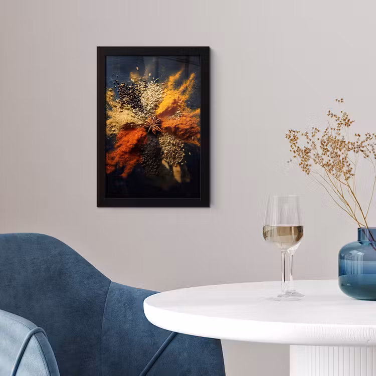 Poster met lijst - Specerijen - Explosie - Oranje — 4