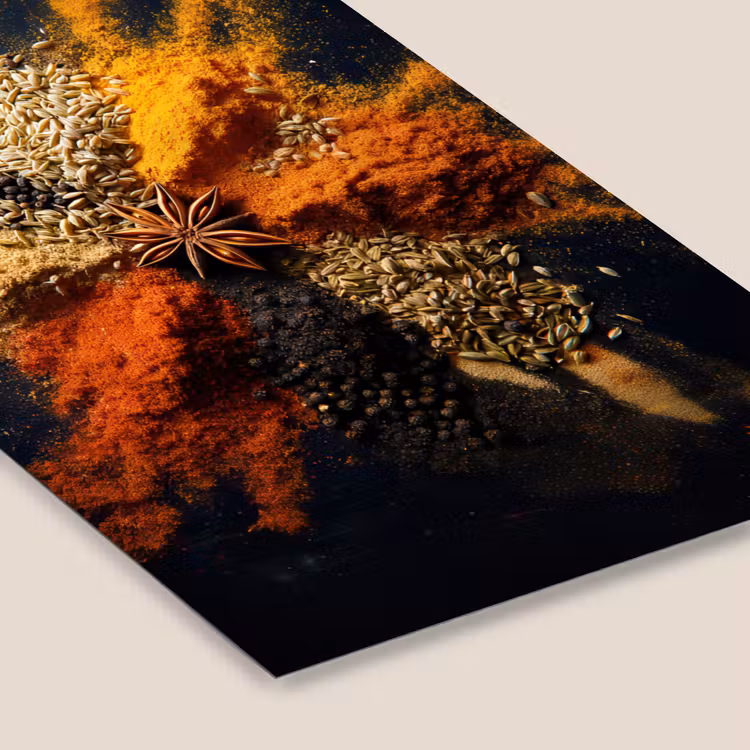 Poster met lijst - Specerijen - Explosie - Oranje — 7