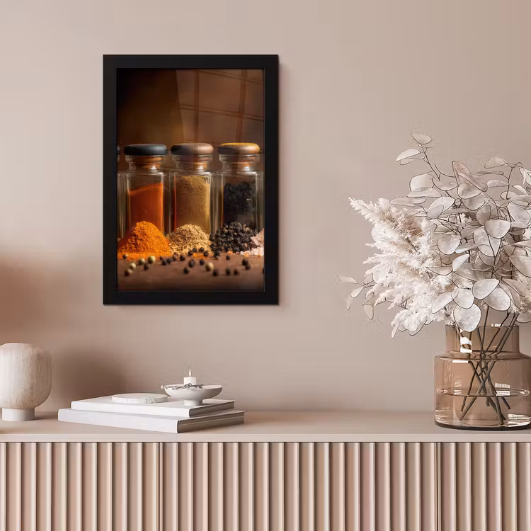 Poster met lijst - Potjes - Kruiden - Specerijen - Korrels — 5