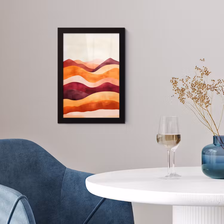 Poster met lijst - Abstract - Landschap - Golven — 4