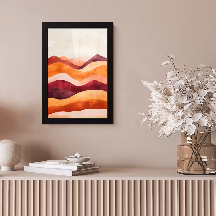 Poster met lijst - Abstract - Landschap - Golven — 5