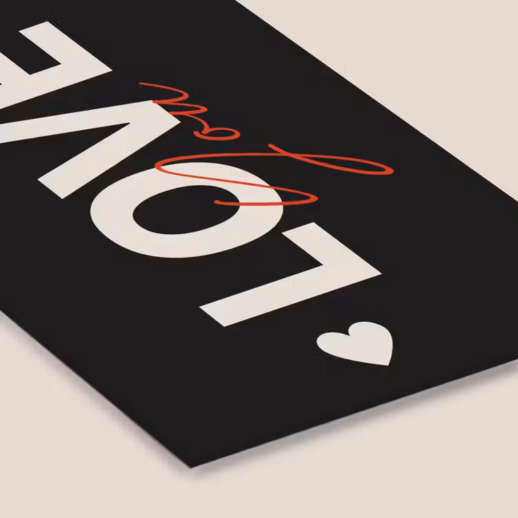 Poster met lijst - Love - Rood - Valentijn — 7