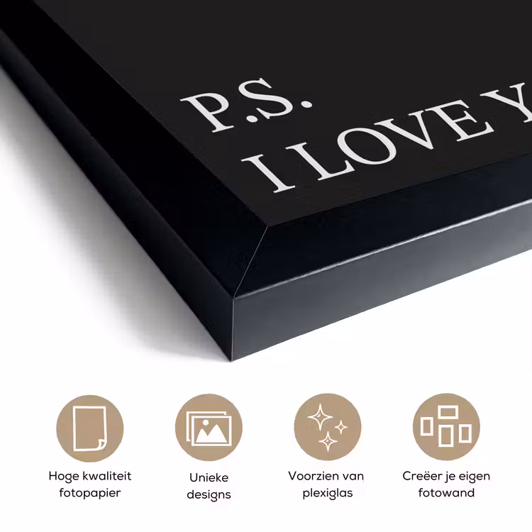 Poster met lijst - Ps I love you — 6