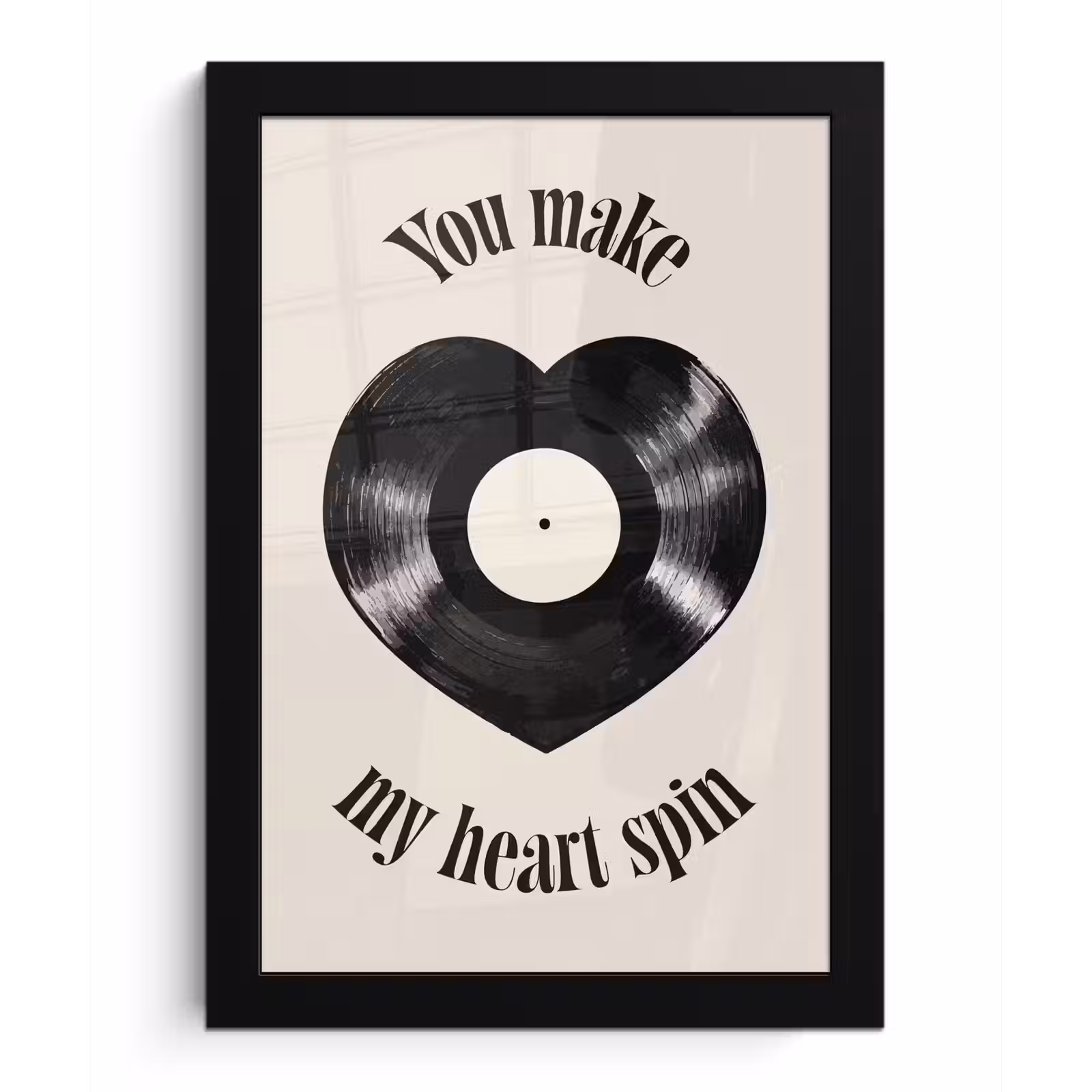 Poster met lijst - Love - Muziek - Quote — 1