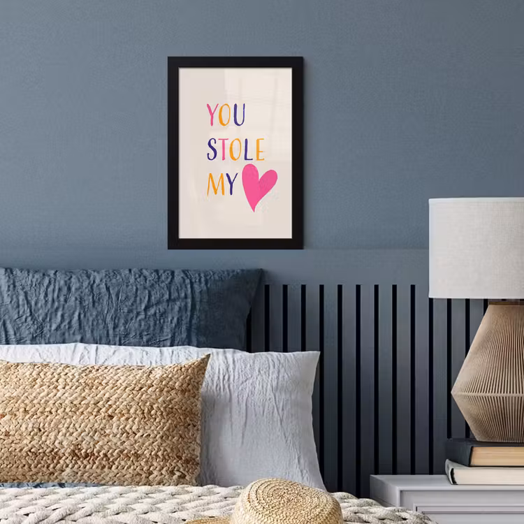 Poster met lijst - You stole my heart — 3