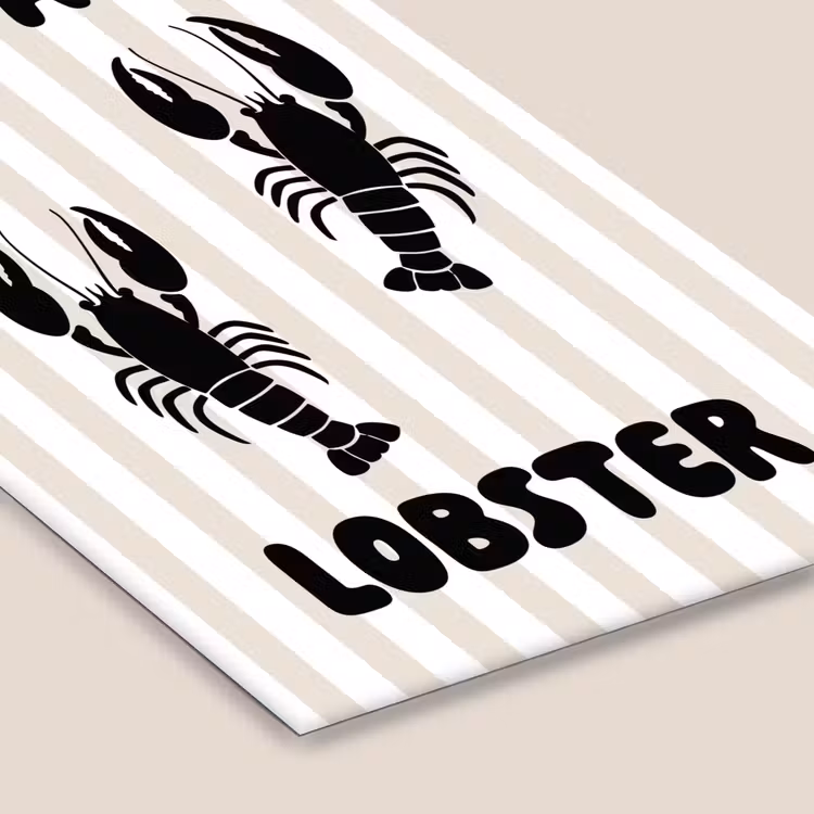 Poster met lijst - Lobster - Beige - Minimalistisch — 7