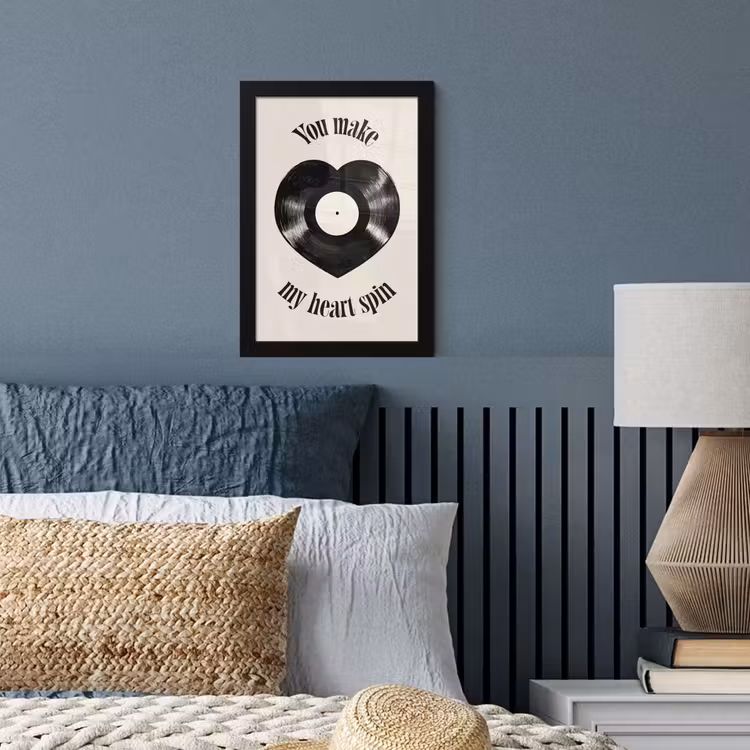 Poster met lijst - Love - Muziek - Quote — 3