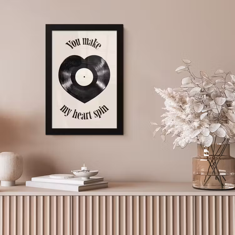 Poster met lijst - Love - Muziek - Quote — 5