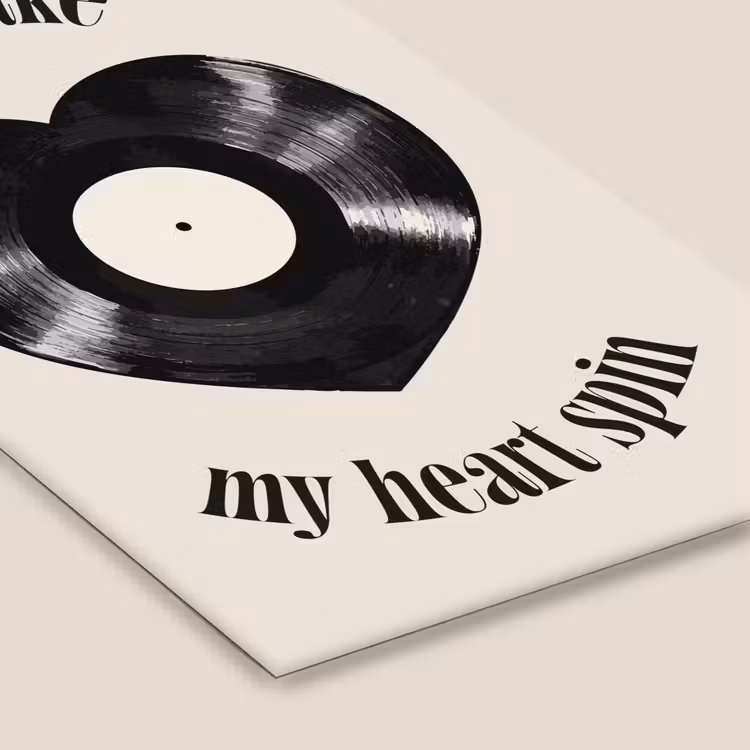 Poster met lijst - Love - Muziek - Quote — 7