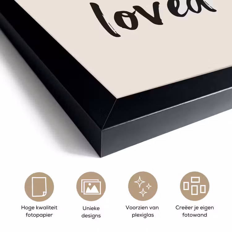 Poster met lijst - You are loved — 6