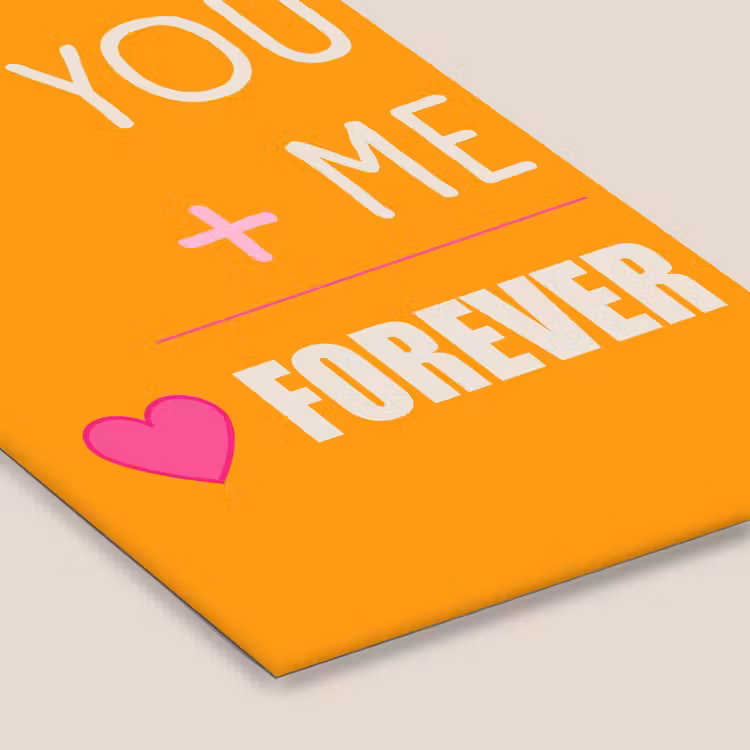 Poster met lijst - You me forever — 7