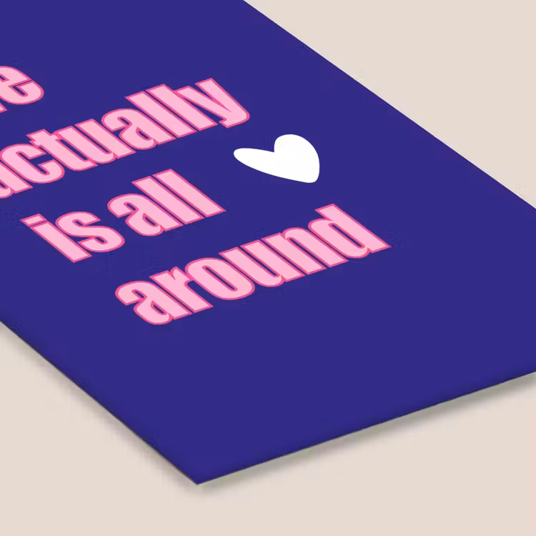 Poster met lijst - Love actually is all around — 7