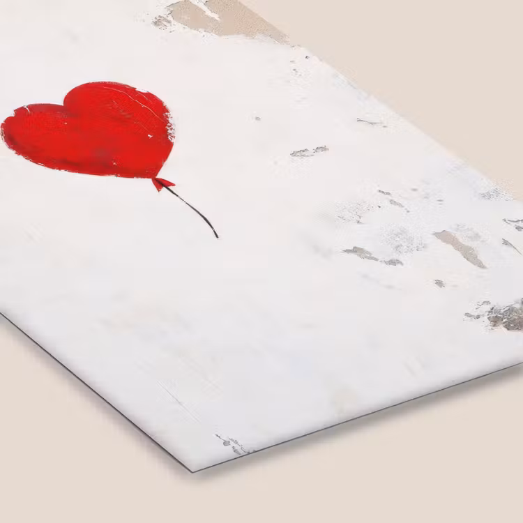 Poster met lijst - Ballon - Rood - Hart — 7