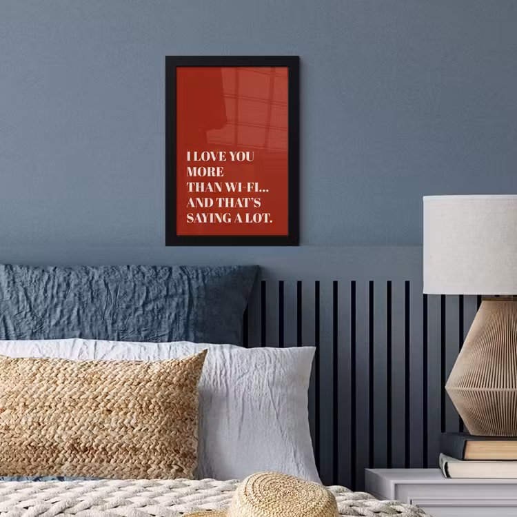Poster met lijst - Rood - Quote - Liefde — 3
