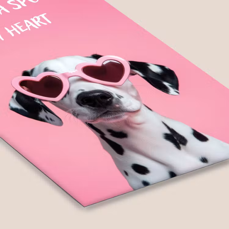 Poster met lijst - You have a spot in my heart dalmatiër met zonnebril — 7