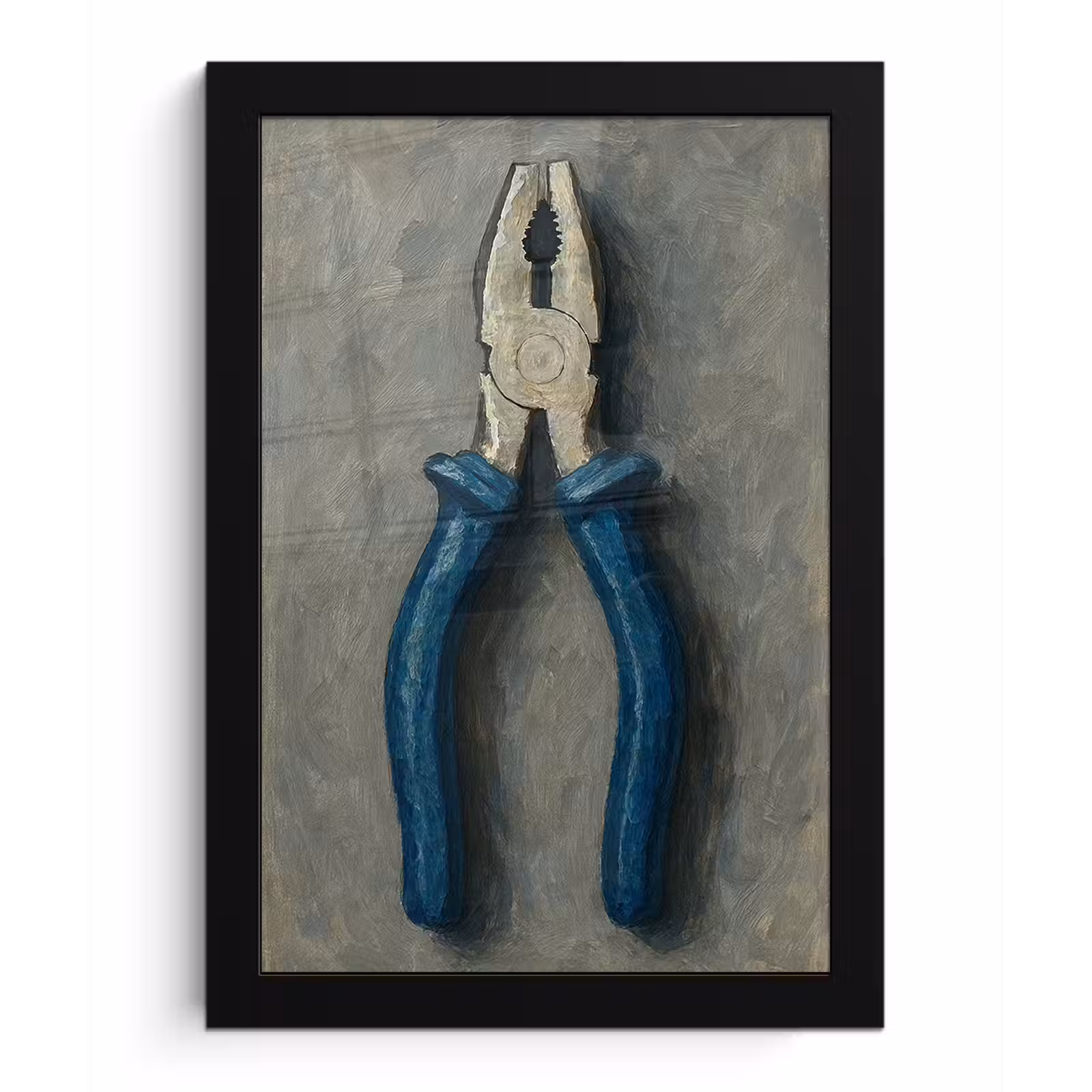 Poster met lijst - Tang - Schilderij - Textuur - Verf — 1