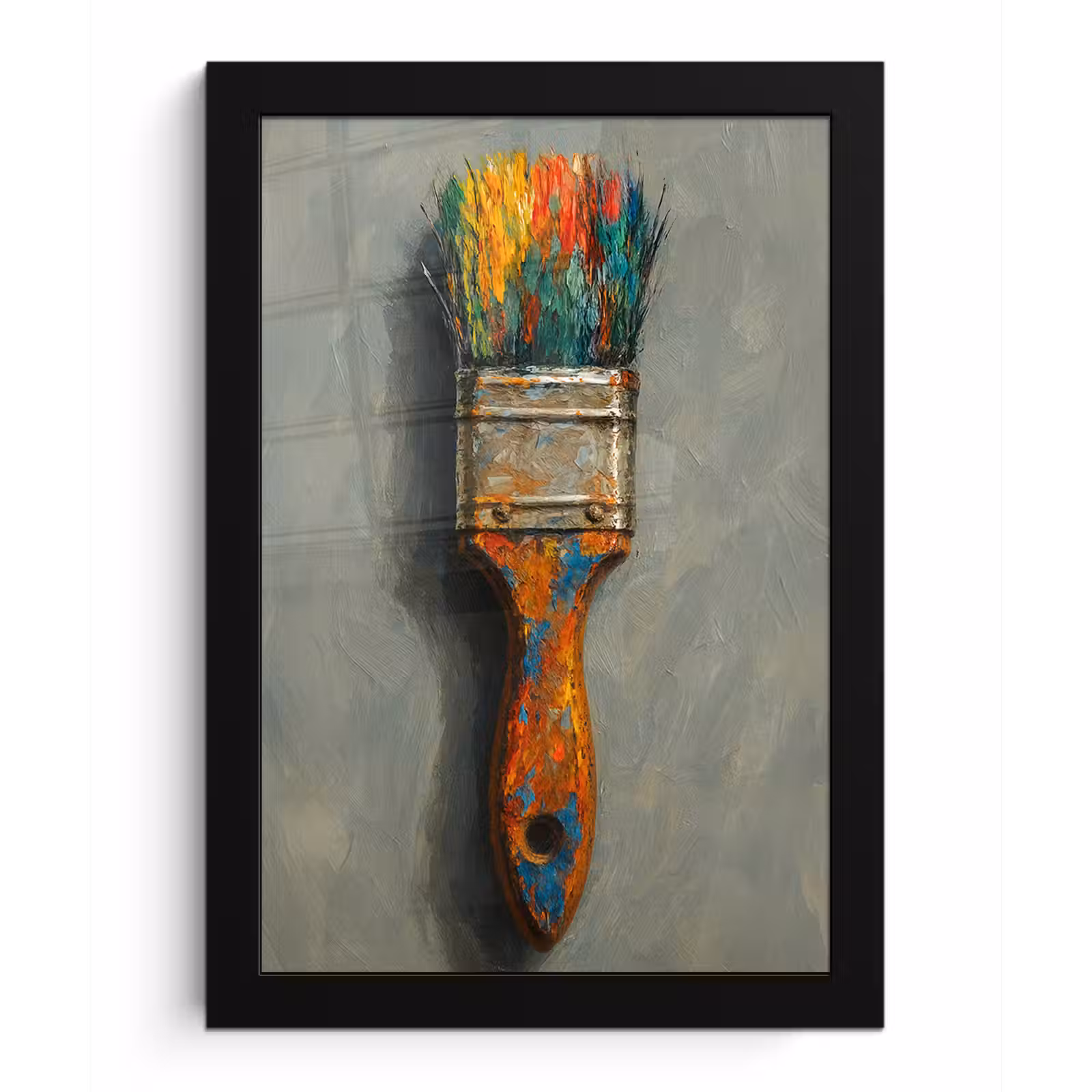 Poster met lijst - Verf - Kwast - Schilderij — 1