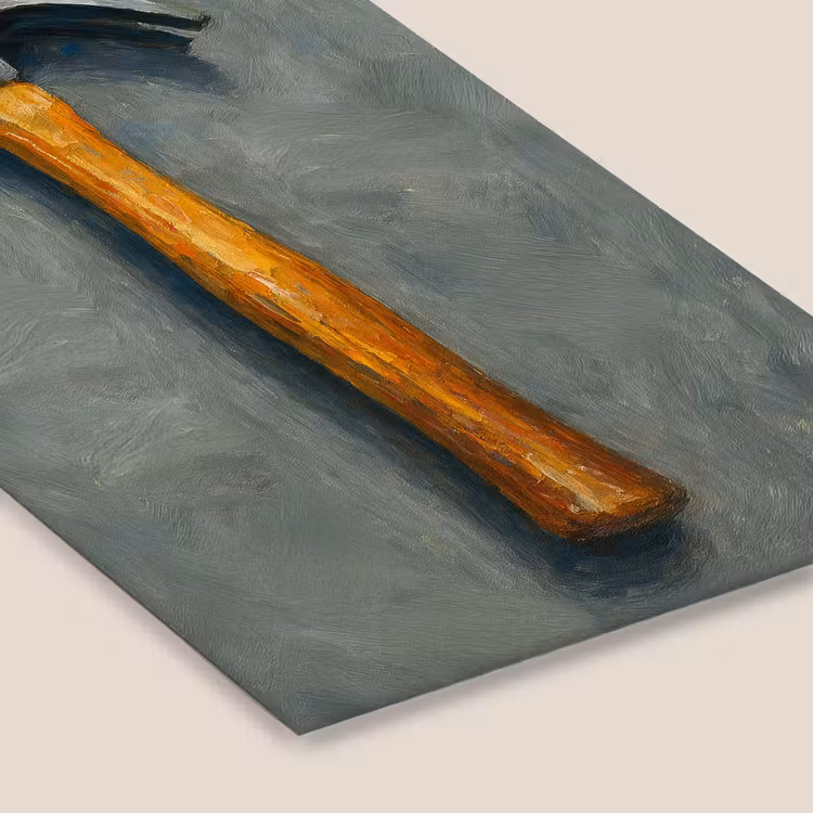 Poster met lijst - Hamer - Schilderij - Gereedschap — 7