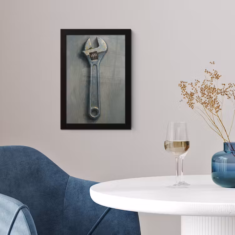 Poster met lijst - Moersleutel - Gereedschap - Verf — 4