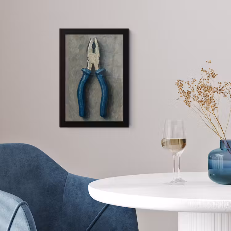 Poster met lijst - Tang - Schilderij - Textuur - Verf — 4