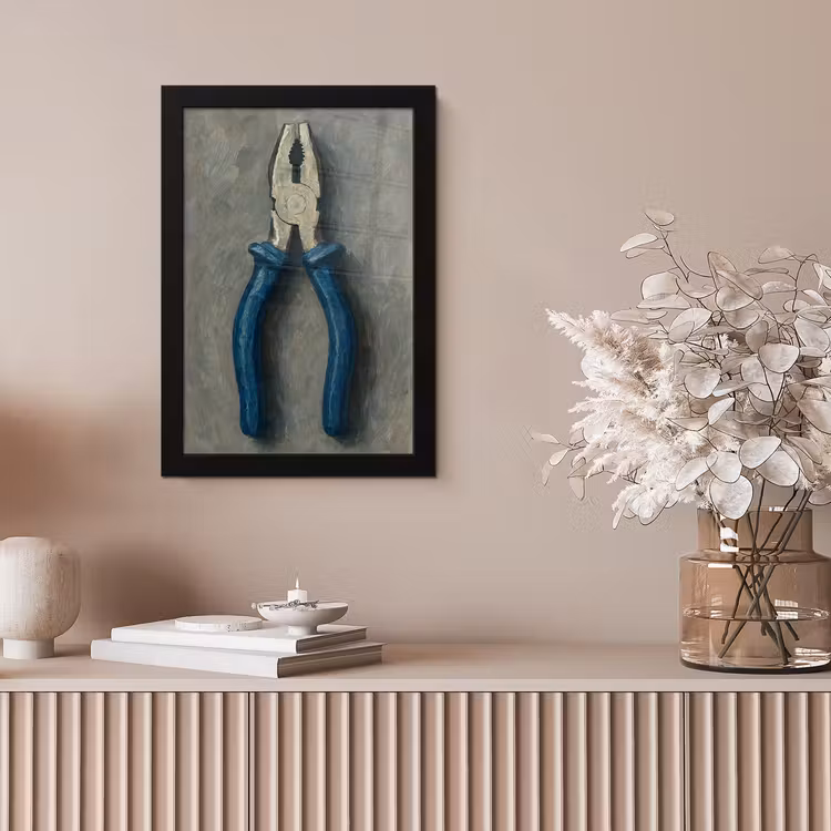 Poster met lijst - Tang - Schilderij - Textuur - Verf — 5