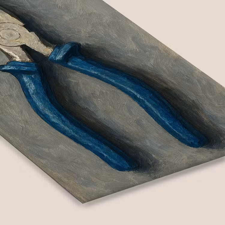 Poster met lijst - Tang - Schilderij - Textuur - Verf — 7