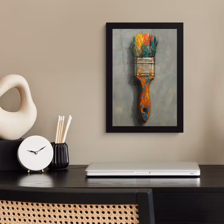 Poster met lijst - Verf - Kwast - Schilderij — 2