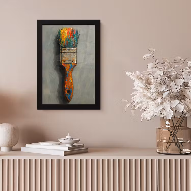 Poster met lijst - Verf - Kwast - Schilderij — 5