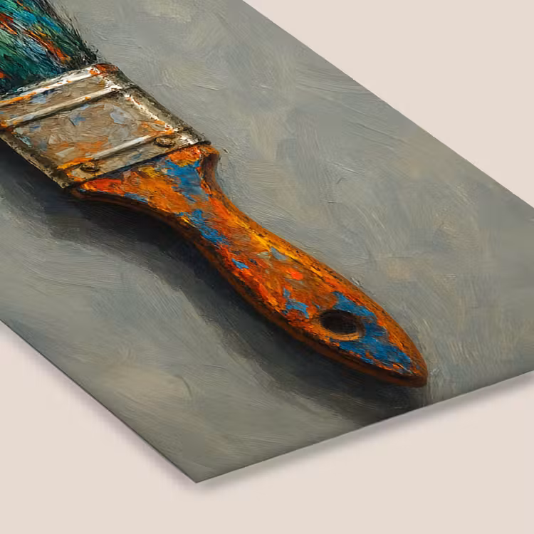 Poster met lijst - Verf - Kwast - Schilderij — 7