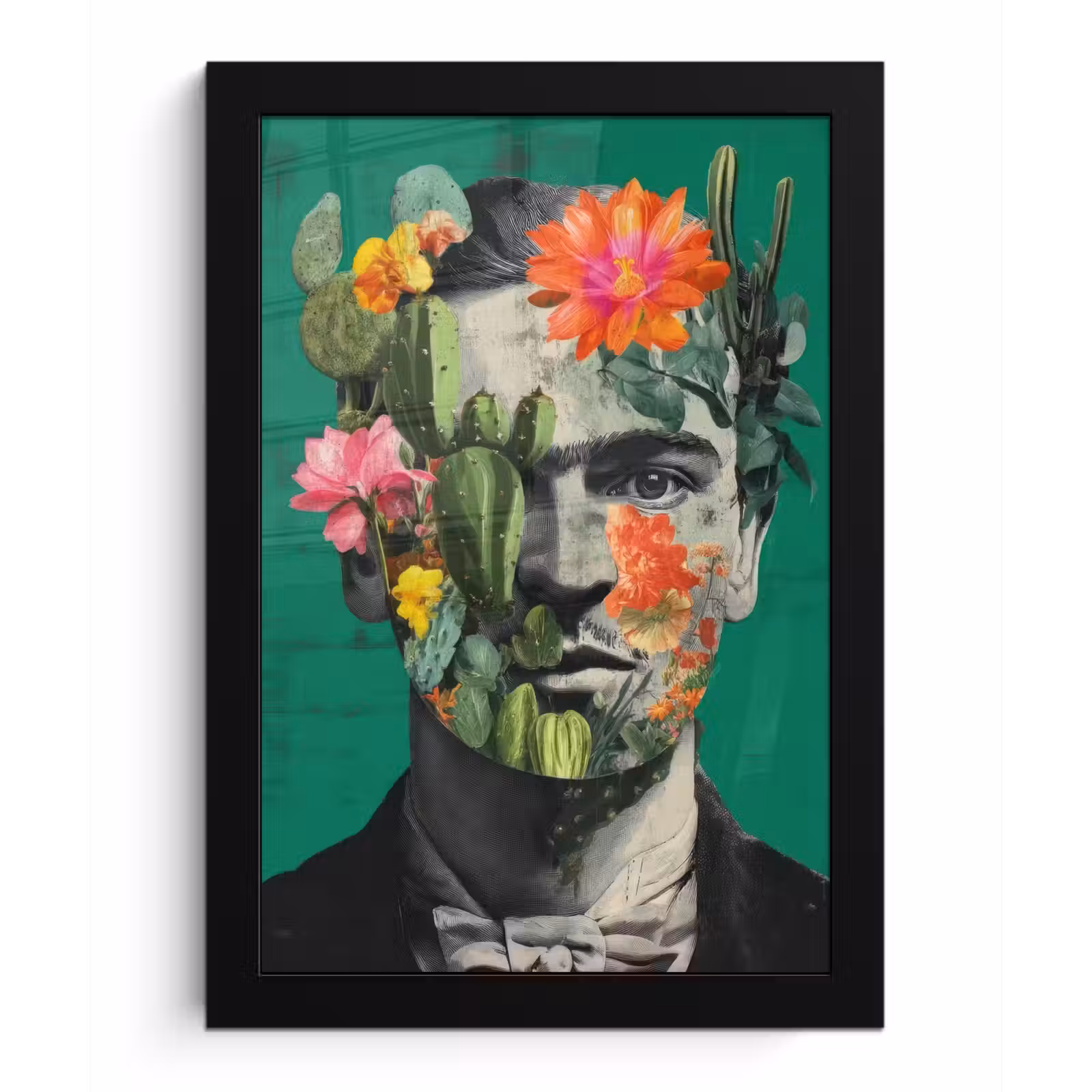 Poster met lijst - Man - Planten - Groen — 1