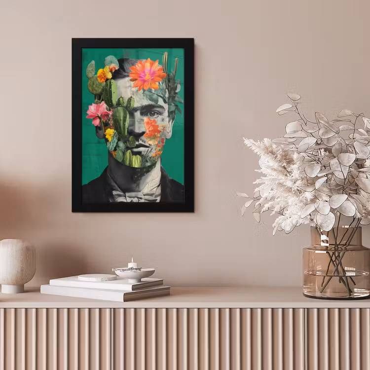 Poster met lijst - Man - Planten - Groen — 5