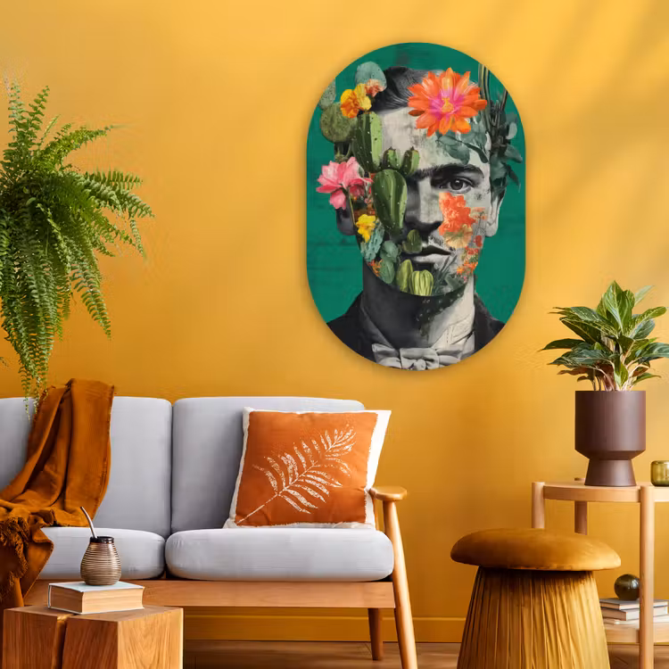 Wandoval Glas – Man - Planten - Groen — 3