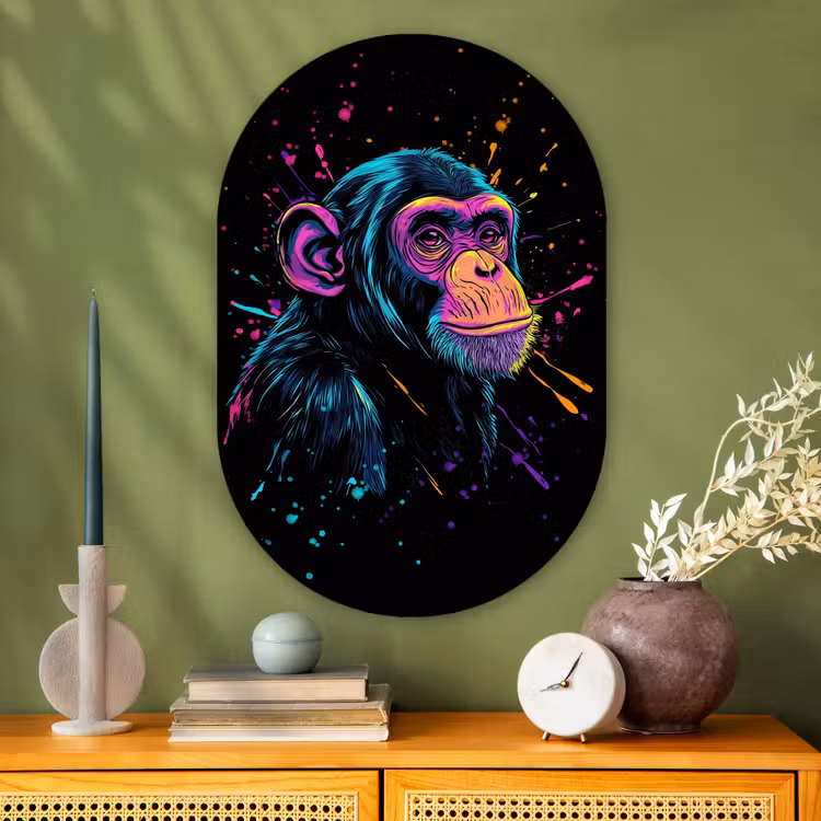 Wandoval Glas – Aap - Verf - Neon - Kleur — 2