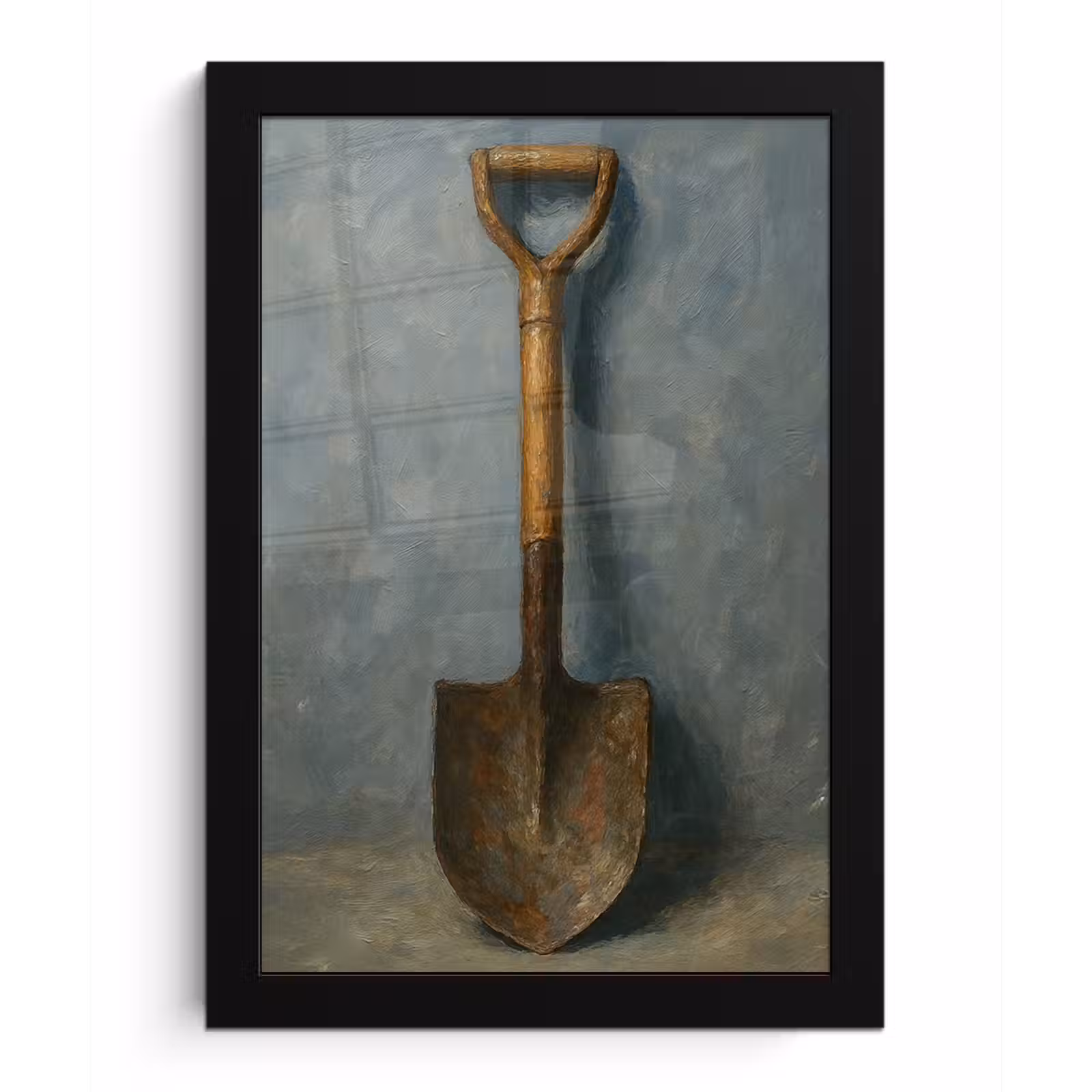 Poster met lijst - Schep - Gereedschap - Schilderij — 1
