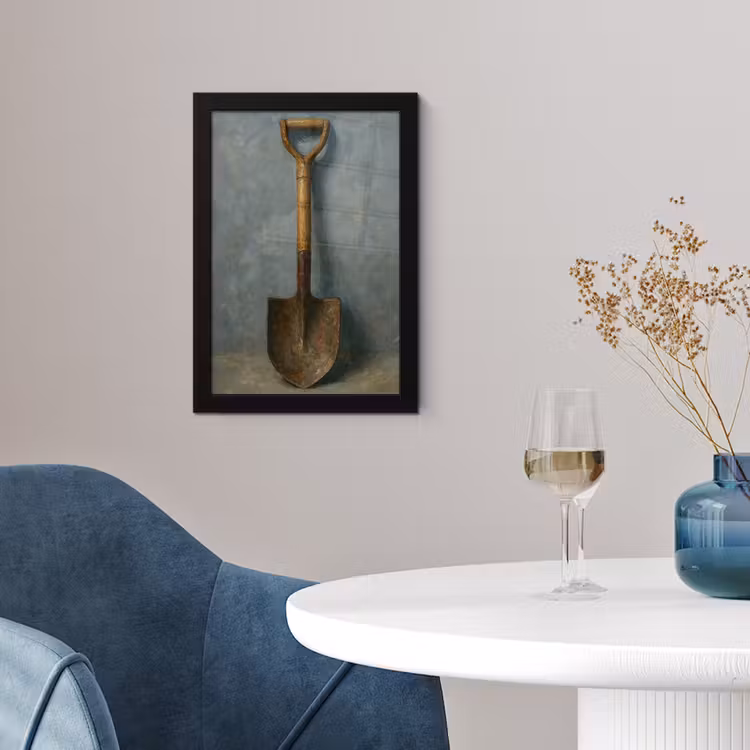 Poster met lijst - Schep - Gereedschap - Schilderij — 4