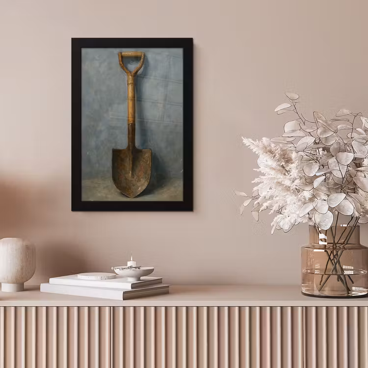 Poster met lijst - Schep - Gereedschap - Schilderij — 5