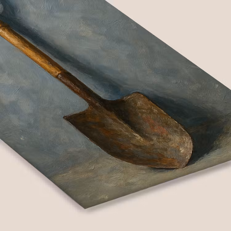Poster met lijst - Schep - Gereedschap - Schilderij — 7
