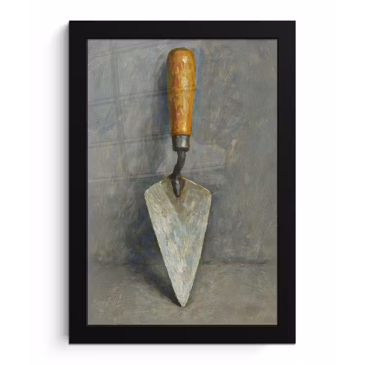Poster met lijst - Troffel - Verf - Gereedschap — 1