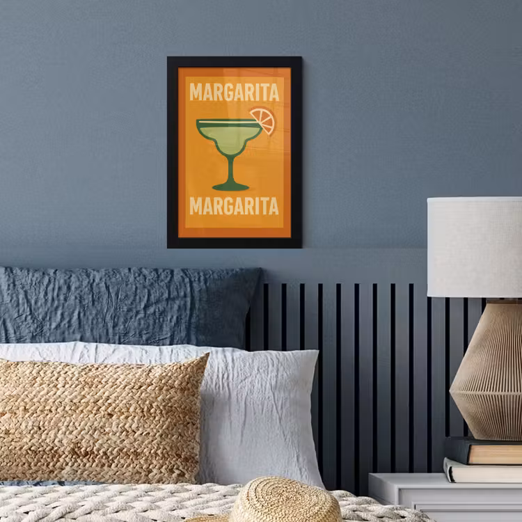 Poster met lijst - Illustratie - Margarita - Sinaasappelschijf - Oranje — 3