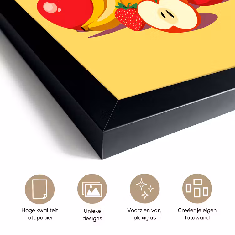 Poster met lijst - Fruit - Illustratie - Kleurrijk — 6