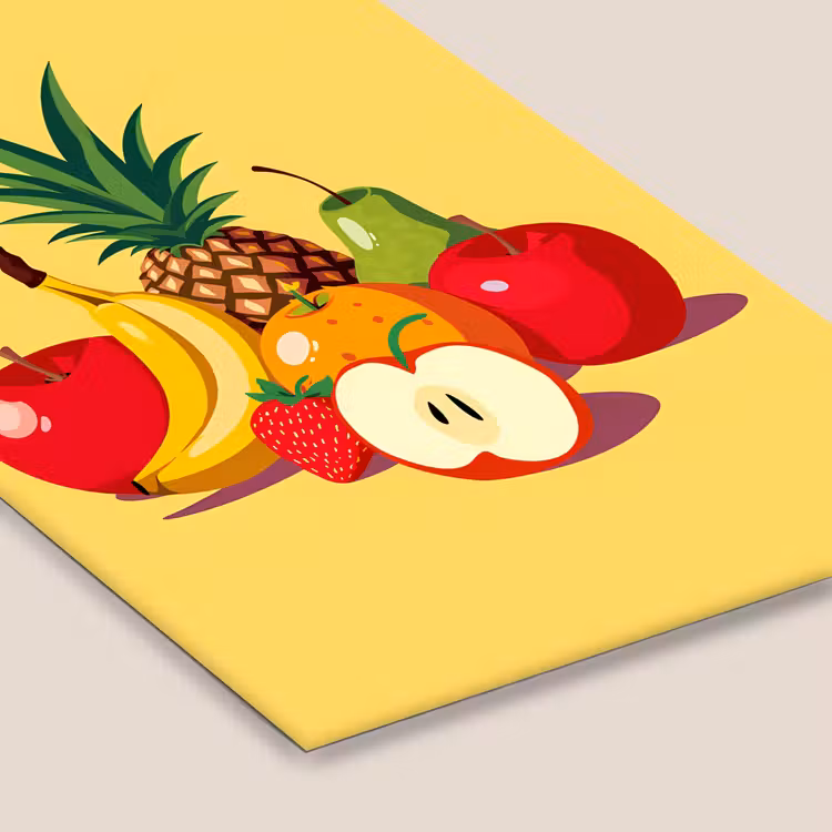 Poster met lijst - Fruit - Illustratie - Kleurrijk — 7