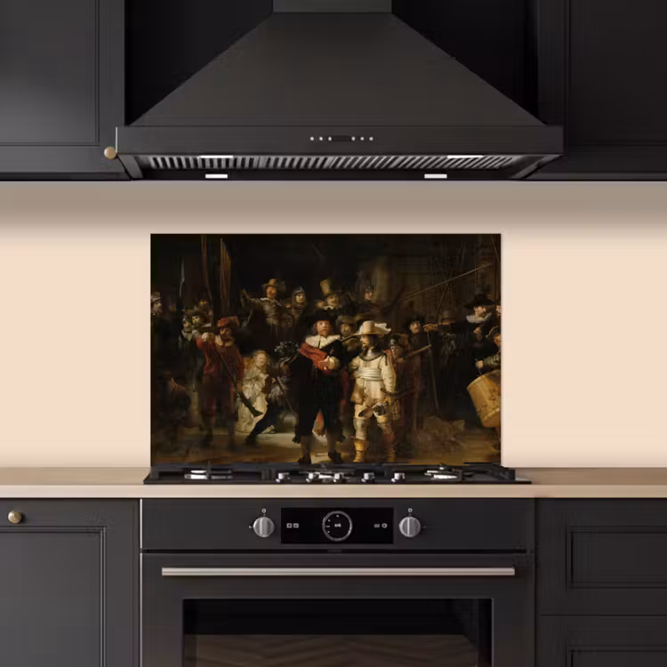 Spatscherm keuken - De Nachtwacht - Kunst - Oude meesters - Rembrandt — 2