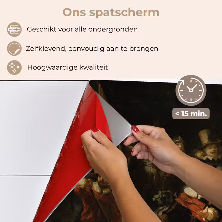 Spatscherm keuken - De Nachtwacht - Kunst - Oude meesters - Rembrandt — 4