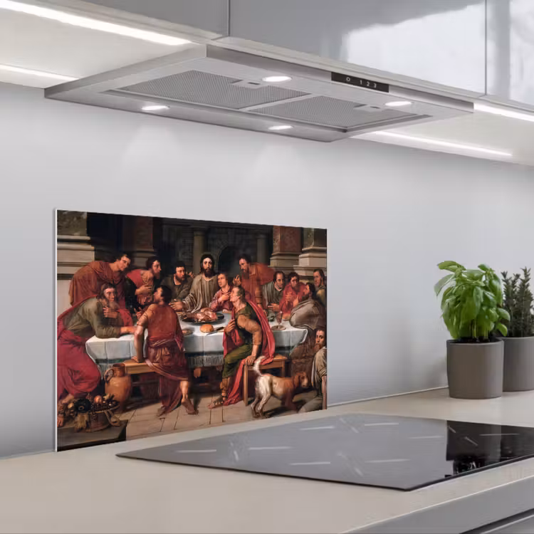 Spatscherm keuken - Het laatste avondmaal - Schilderij van Willem Key — 5