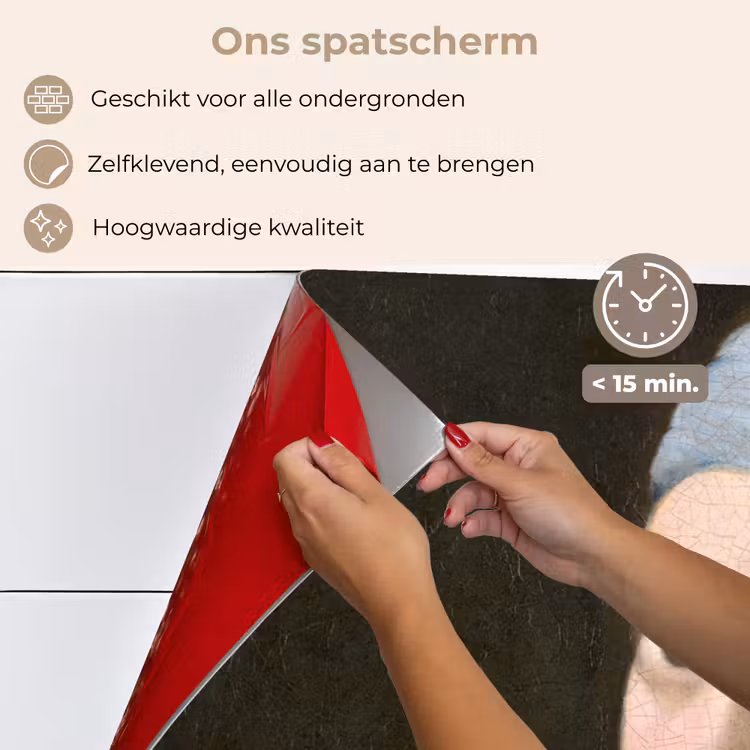 Spatscherm keuken - Meisje met de Parel - Schilderij van Johannes Vermeer — 3