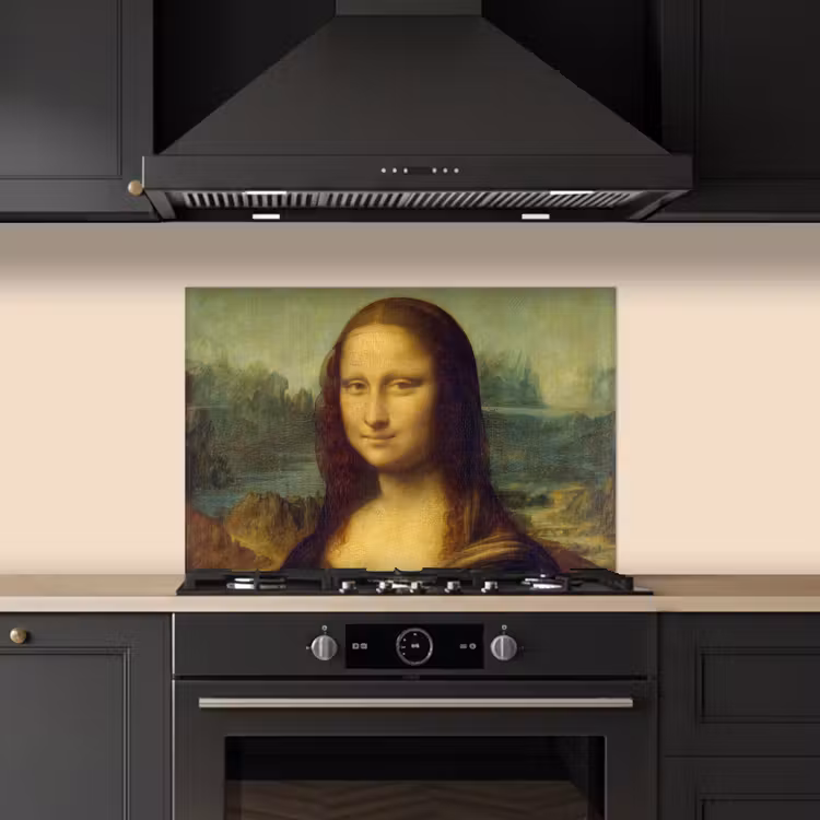 Spatscherm keuken - Mona Lisa - Leonardo da Vinci — 2