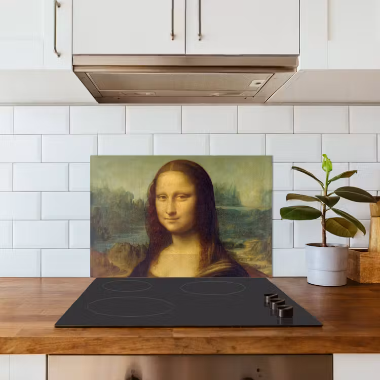 Spatscherm keuken - Mona Lisa - Leonardo da Vinci — 6