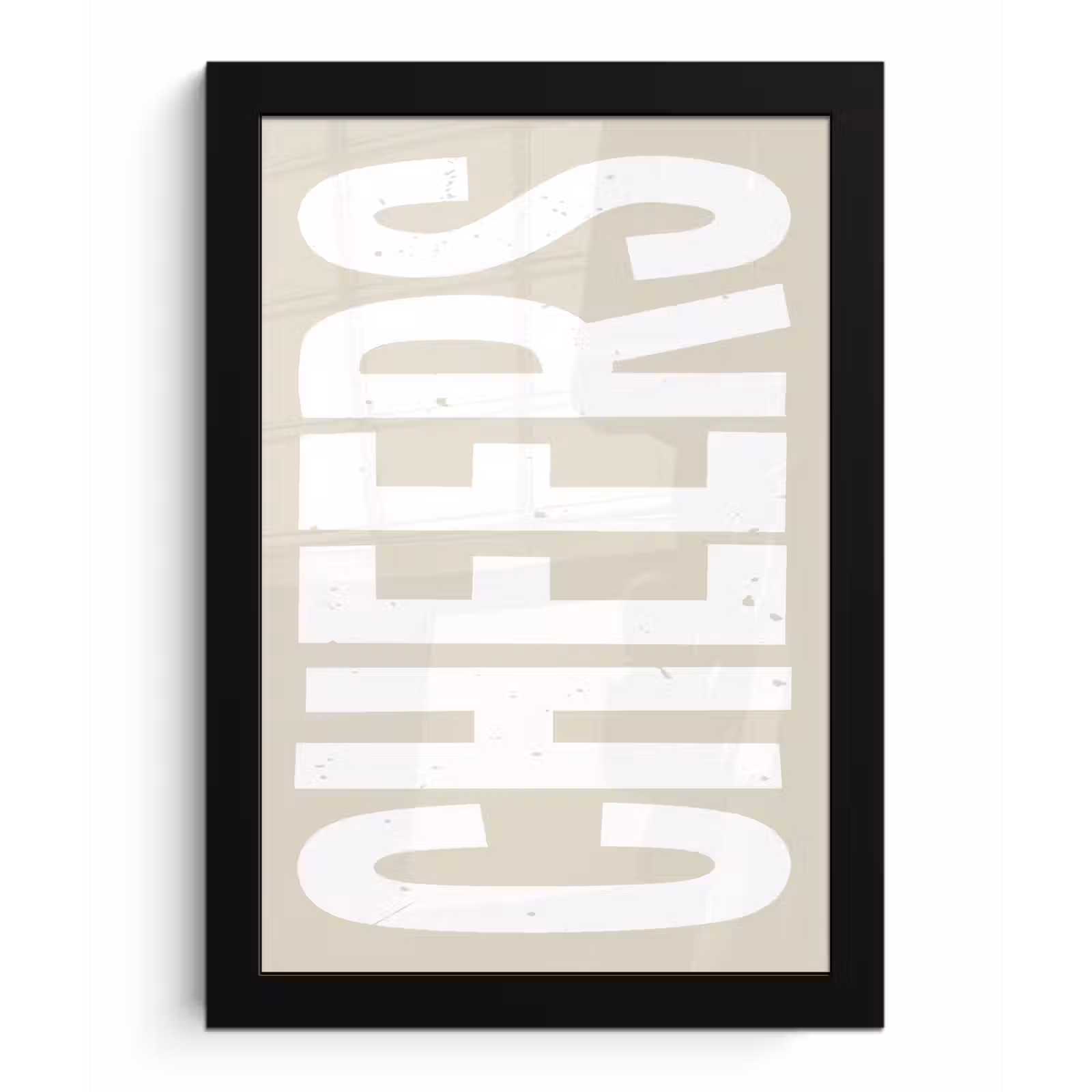 Poster met lijst - Cheers - Feest - Japandi - Vintage — 1