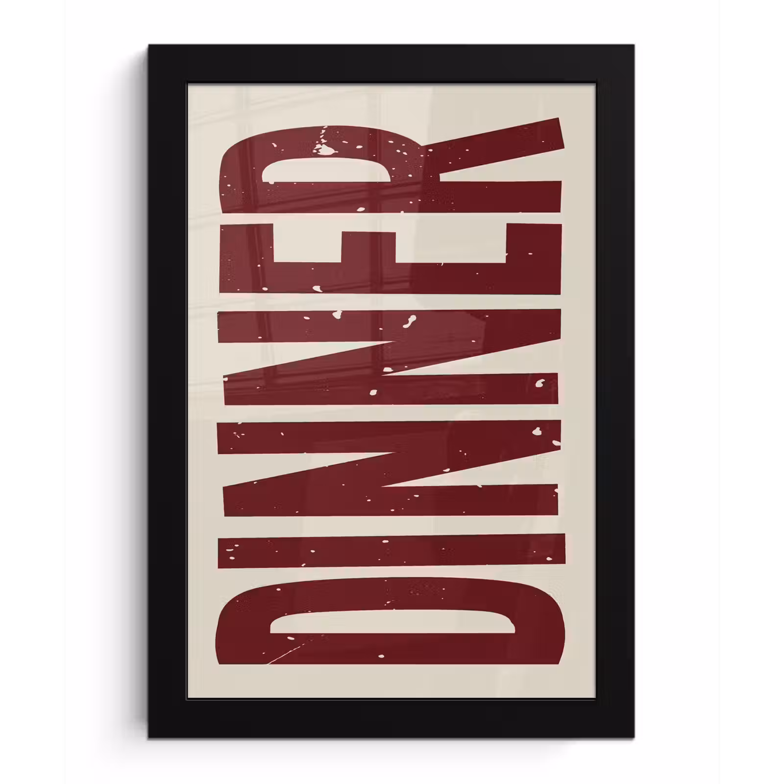 Poster met lijst - Eten - Decoratie - Rood - Vintage — 1